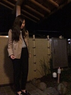 「ESPERANZA（エスペランサ）のアイテム（その他シューズ）」を使った、Miho Tonogiさん（レディース・163cm）の秋コーディネート