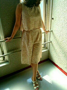 「大人フェミニン」｜「アイテム（オールインワン・サロペット）」を使った、ユッピーさん（レディース・162cm）の夏コーディネート