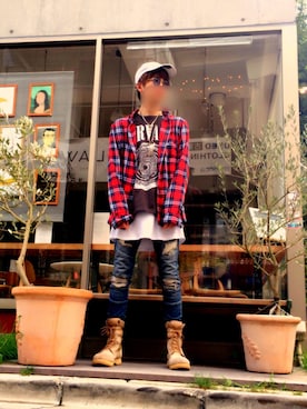 ✯yuga✯さん（メンズ・174cm）の夏コーディネート