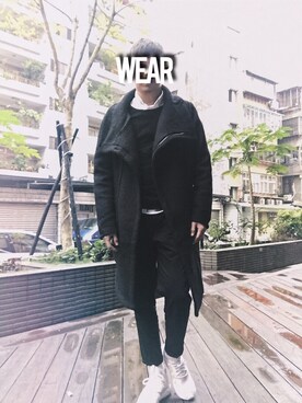「plain-me（プレインミー）のアイテム」を使った、Allenさん（メンズ・176cm）の冬コーディネート