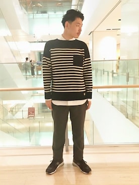 「Scye（サイ）のアイテム（トップス）」を使った、ドイさん（メンズ・175cm）の秋コーディネート