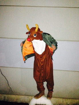 「ALPHA（アルファ）のアイテム（その他アウター）」を使った、もりもりさんさん（メンズ・175cm）の冬コーディネート