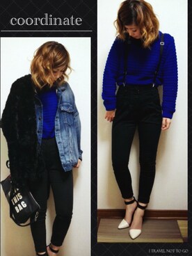 「EMODA（エモダ）のアイテム（ストール/ショール）」を使った、KEITYさん（レディース・162cm）の冬コーディネート