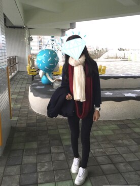 Wan Lingさん（レディース・163cm）の冬コーディネート