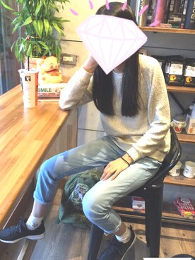 「Ed Hardy（エドハーディー）のアイテム（バッグ）」を使った、Wan Lingさん（レディース・163cm）の春コーディネート