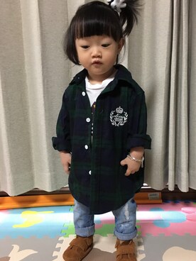 Aliceさん(キッズ・80cm)の秋コーディネート