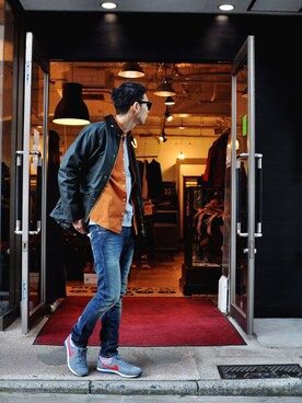 「barbour people」｜柴咲大樹さん（メンズ・175cm）の冬コーディネート