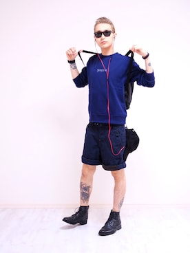 「 ショーツ」｜柴咲大樹さん（メンズ・175cm）の夏コーディネート