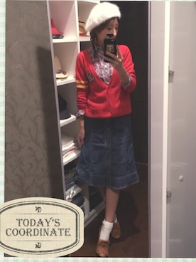 「Marc by Marc Jacobs（マークバイマークジェイコブス）のアイテム（スカート）」を使った、キャサさん（レディース・158cm）の秋コーディネート