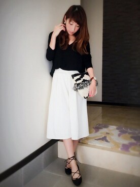 「coca（ANDEX shoes product）（コカ）のアイテム（トップス）」を使った、キャサさん（レディース・158cm）の春コーディネート