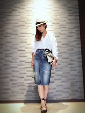 キャサさん（レディース・158cm）の夏コーディネート