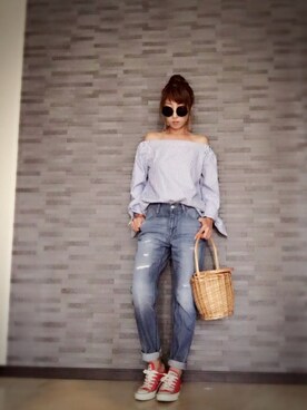 キャサさん（レディース・158cm）の夏コーディネート