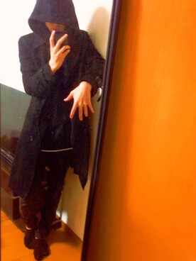 「HERE'S（HERE'S）のアイテム（トップス）」を使った、SHIZENさん（メンズ・180cm）の秋コーディネート