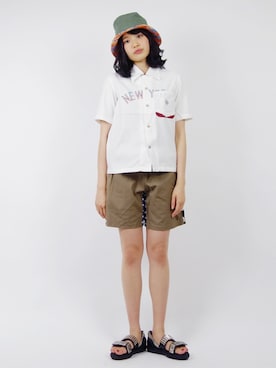 「ボーイッシュ」｜ALDIESSTAFFさん（レディース・171cm）の夏コーディネート