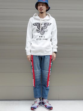 「ALDIES（アールディーズ）のアイテム（帽子）」を使った、ALDIESSTAFFさん（メンズ・176cm）の秋コーディネート