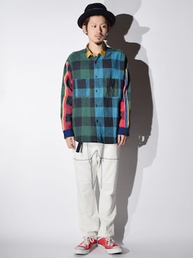 「ALDIES（アールディーズ）のアイテム（帽子）」を使った、ALDIESSTAFFさん（メンズ・176cm）の冬コーディネート
