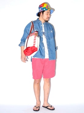 「ALDIES（アールディーズ）のアイテム（帽子）」を使った、ALDIESSTAFFさん（メンズ・172cm）の春コーディネート