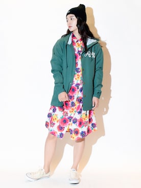 「ALDIES（アールディーズ）のアイテム（ジャケット/アウター）」を使った、ALDIESSTAFFさん（レディース・161cm）の秋コーディネート