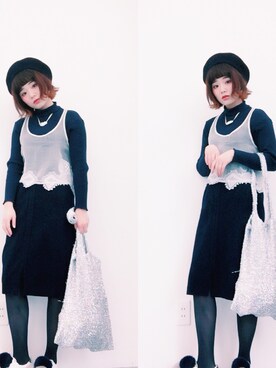 「STYLENANDA」｜ばぶさん（レディース・158cm）の冬コーディネート