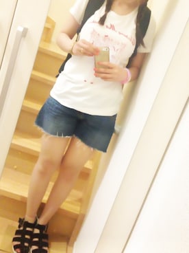 「VISION（ヴィジョン）のアイテム（バッグ）」を使った、sakiさん（レディース・158cm）の夏コーディネート