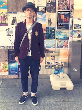 Kazushi Fjさん（メンズ・164cm）の秋コーディネート