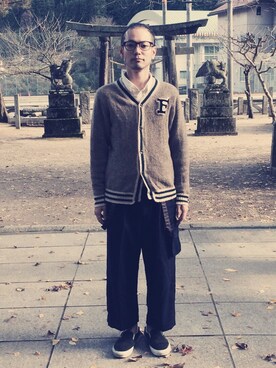 Kazushi Fjさん（メンズ・164cm）の秋コーディネート