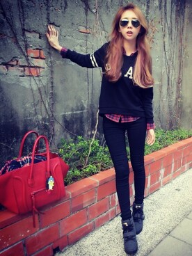 鄭米粒さんのコーディネート