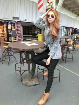 鄭米粒さんのコーディネート