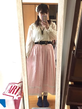 「reinette et mirabelle（レネット エ ミラベル）のアイテム（アクセサリー）」を使った、まなみすさん（レディース・152cm）の秋コーディネート