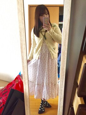 「reinette et mirabelle（レネット エ ミラベル）のアイテム（アクセサリー）」を使った、まなみすさん（レディース・152cm）の春コーディネート