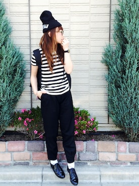 「アイテム（ドレスシューズ）」を使った、SIZUさん（レディース・156cm）の春コーディネート