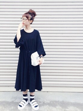 「merry jenny（メリージェニー）のアイテム（ワンピース/ドレス）」を使った、SIZUさん（レディース・156cm）の春コーディネート