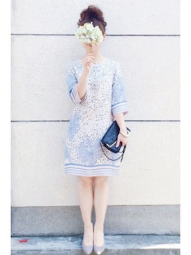 「URBAN RESEARCH（アーバンリサーチ）のアイテム（ピアス（両耳用））」を使った、SIZUさん（レディース・156cm）の夏コーディネート