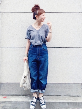 「Another Edition（アナザーエディション）のアイテム（アクセサリー）」を使った、SIZUさん（レディース・156cm）の夏コーディネート
