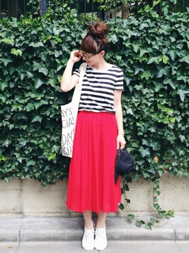 「CIBONE（シボネ）のアイテム」を使った、SIZUさん（レディース・156cm）の夏コーディネート
