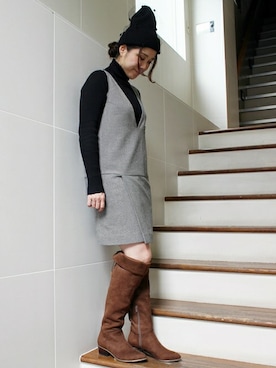 eveさん（レディース・160cm）の冬コーディネート