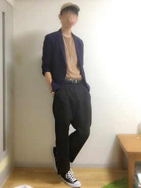 すこさん（メンズ・185cm）の秋コーディネート