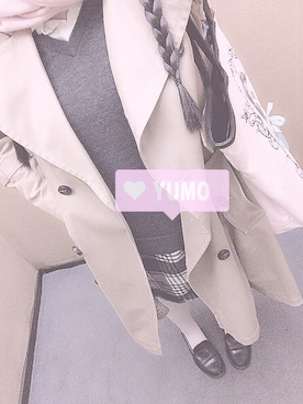 「HBD」｜❤︎  yumo  ❤︎さん（レディース・160cm）の冬コーディネート