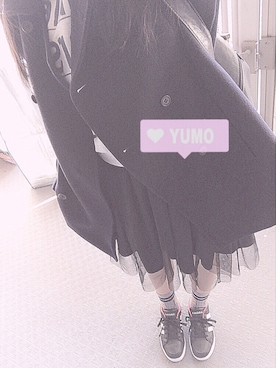 「gray」｜「アイテム（ピーコート）」を使った、❤︎  yumo  ❤︎さん（レディース・160cm）の春コーディネート
