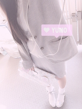 「gray」｜「アイテム（ナイロンジャケット）」を使った、❤︎  yumo  ❤︎さん（レディース・160cm）の春コーディネート