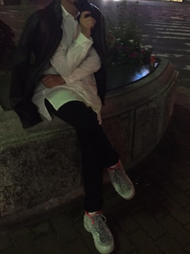 「エアフォームポジット」｜KUYAさん（メンズ・170cm）の秋コーディネート