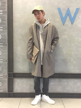 「モードストリート」｜「アイテム（ノーカラージャケット）」を使った、Kenshin Odaさん（メンズ・174cm）の春コーディネート