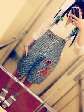 「あちゃちゅむ」｜「アイテム（アナログ腕時計）」を使った、サかきさん（レディース・156cm）の夏コーディネート