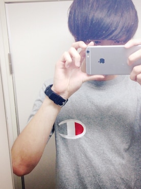 「fragment design（フラグメントデザイン）のアイテム（腕時計）」を使った、だーよしさん（メンズ・183cm）の夏コーディネート