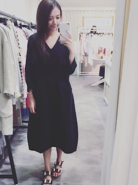 スタジオニコルソン ワンピース STUDIO NICHOLSON VOLUME SHIRT DRESS ¥100000(¥110000) . 超高