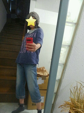 「laule'a sunny side store（ラウレアサニーサイドストア）のアイテム」を使った、みどりさん（レディース・166cm）の秋コーディネート