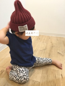 「70㎝」｜marcoさん（キッズ・60cm）の秋コーディネート