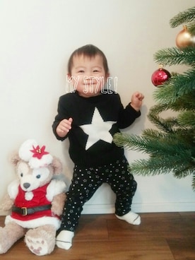 あっくんさん（キッズ・70cm）の冬コーディネート