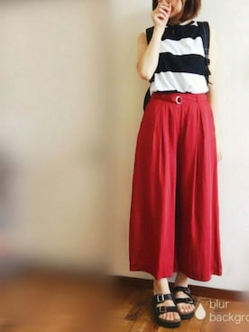 「SM2（エスエムツー）のアイテム」を使った、ぴょんさん（レディース・167cm）の夏コーディネート