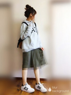 「one after another NICE CLAUP（ワンアフターアナザーナイスクラップ）のアイテム（アクセサリー）」を使った、ぴょんさん（レディース・167cm）の秋コーディネート